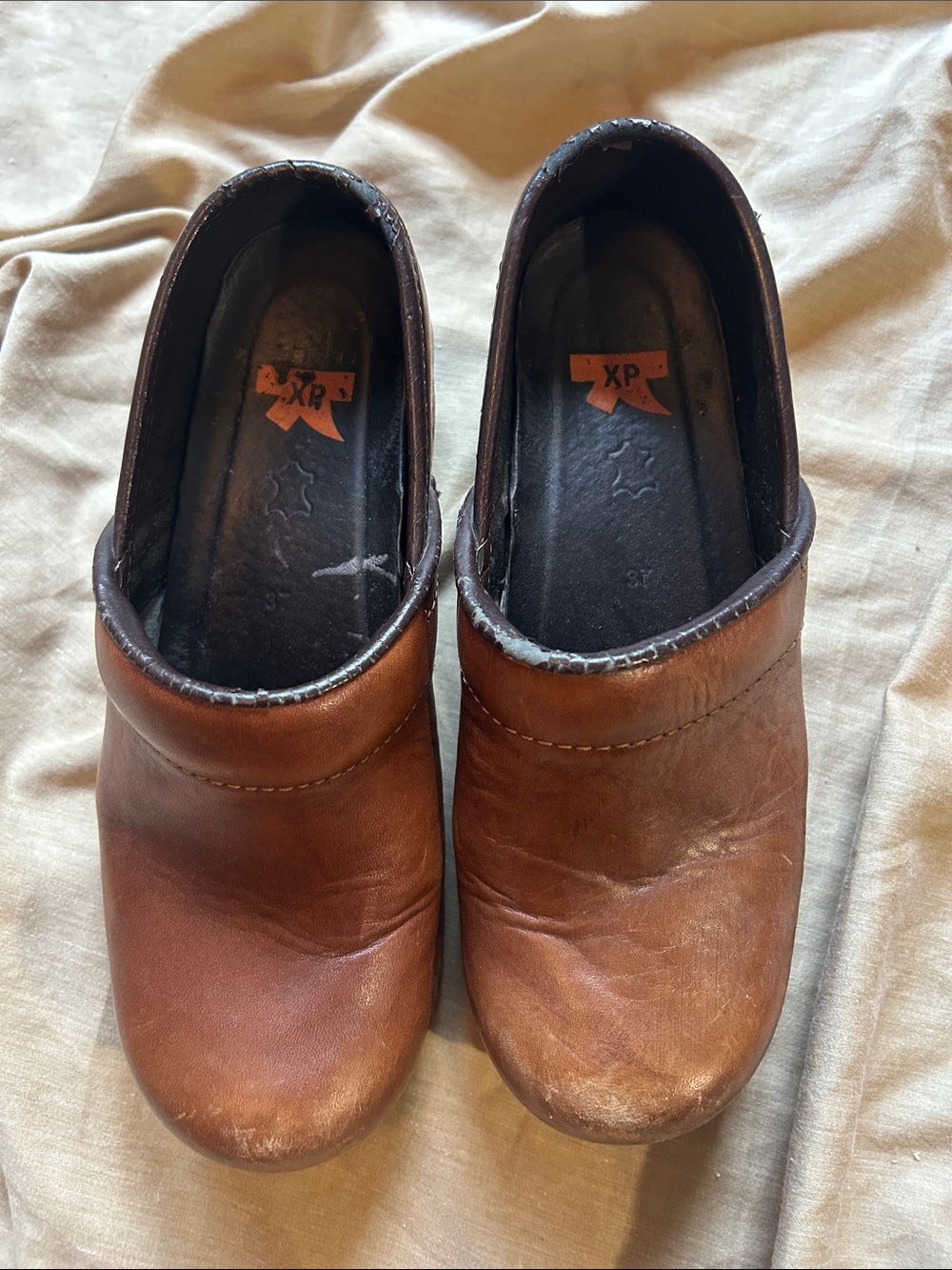 Dansko Brown Leather Women's Clogs - Picture 2 of 8